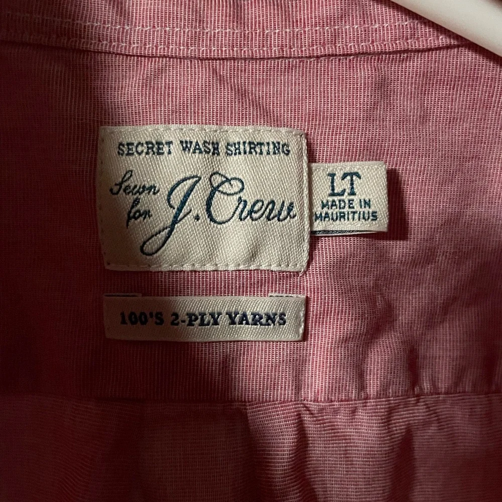 J. Crew Men’s Red Button-Down Casual Shirt